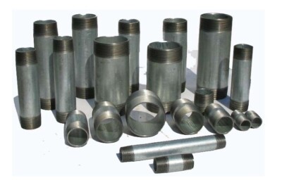 Rohrdoppelnippel Fitting verzinkt Temperguss Rohrnippel 1/2 3/4 1 5/4 6/4 Zoll