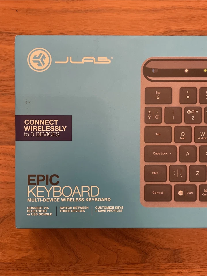 Jlab Epic Multi-Device Wireless Keyboard - Black - Image 3 of 4