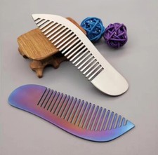 Titanium Unisex Hair Tactical Comb Healthcare Outdoor EDC Best Gifts