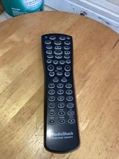Radio Shack Universal 4 in One Remote Control Model 09A02 Black Style, Tested