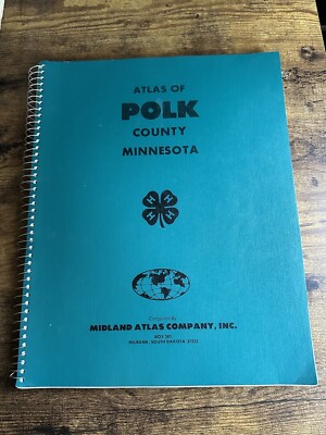 Vintage Atlas Of Polk County Minnesota Directory Map Farm Land Book