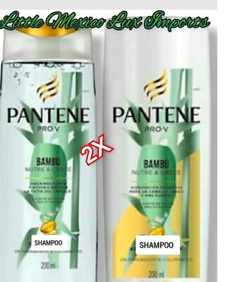 2 x 200ml PANTENE BAMBU SHAMPOO+ SHAMPOO CONTROL CAIDA(   ️)