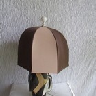 Golf Bag Umbrella Shade Table Lamp Bar 70s 33 inch Tall Glenlivet Scotch Brown — photo 9