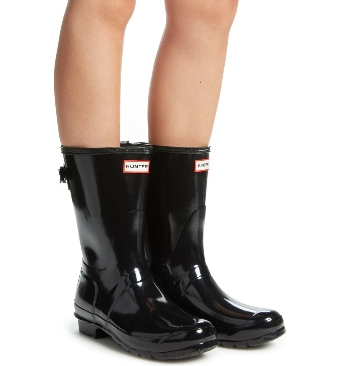 Women Hunter Boots Original Back Adjustable Short Boots Mid Women Hunter Boots Original Back Adjustable Short Boots Mid