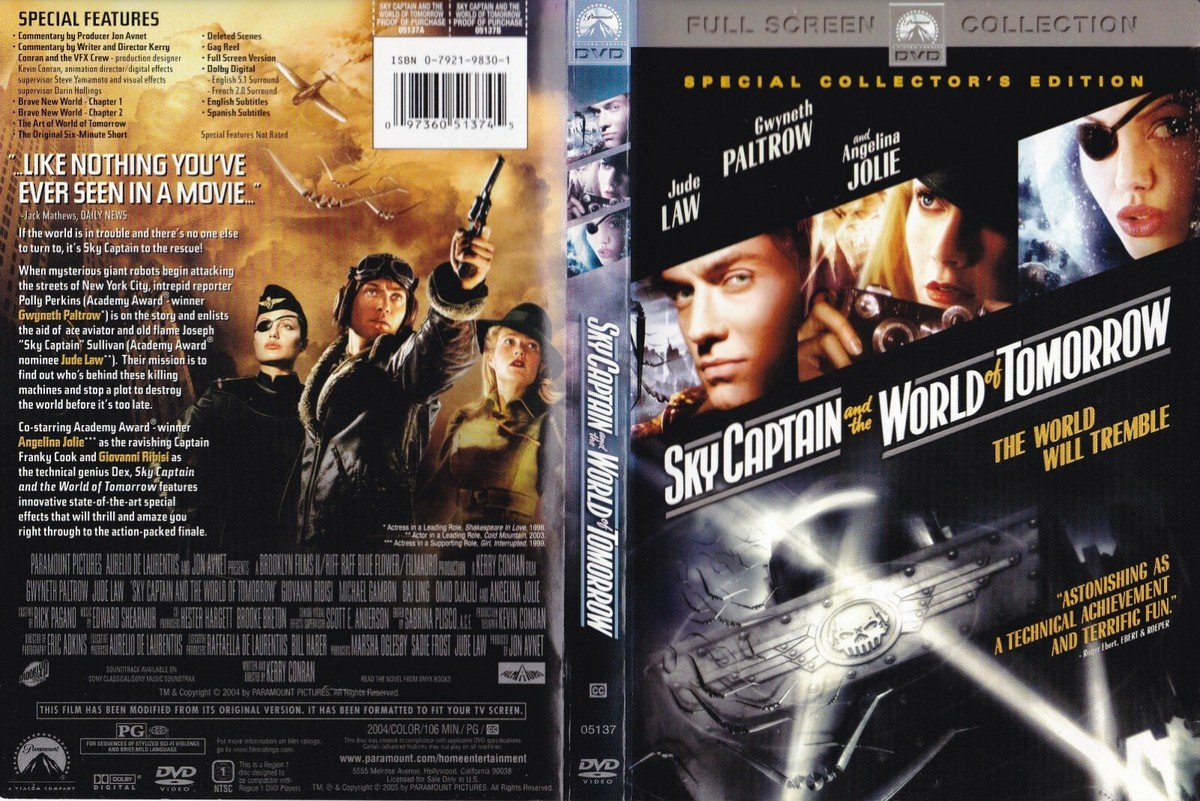 Sky Captain and the World of Tomorrow (Fullscreen DVD, 2005, 2