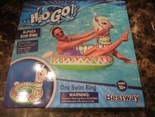 Bestway H2OGo Alpaca Swim Ring Beach Pool Water Inflatable Float Ages 10+