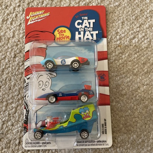 Johnny Lightning Dr. Seuss The Cat in the Hat Movie 3-Pack 1:64 Scale MOC - Picture 2 of 4