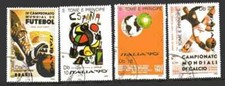 Calcio Saint Thomas E Principe 1989 (25) Yvert N° 956 A 959 Timbri Usati