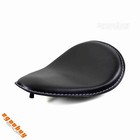 Motorcycle Black Driver Spring Solo Seat Cushion For Harley Honda Bobber Chopper