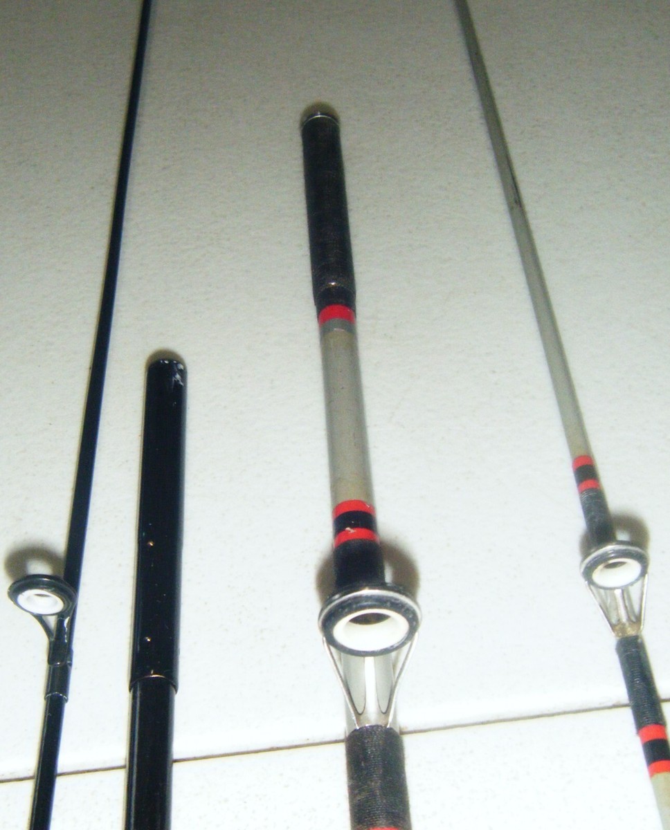レア　zebco 4043 6' HEAVY ACTION ロッド　竿　USA製 2 Zebco 2pc Casting Rods - 5' Med. Action & 5'6” Heavy