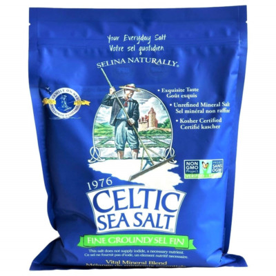Fine Ground Celtic Sea Salt â    5 Pound Bag of Nutritious, Classic Sea Salt,