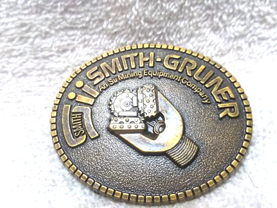 Vieille Boucle De Ceinture Smith Gruner Sii Mining Equipment Company - Vintage 41917