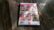 Simplicity 1486 Sewing Pattern Doll Clothes For 18” Dolls Uncut