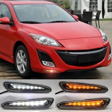 Fit For Mazda 3 Axela 2010-2013 Car Daytime Running Light Wturn Signal Led Drl
