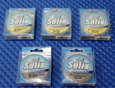Sufix Ice Magic Cold Water Fishing Line 100YD 603- Clear CHOOSE YOUR ...