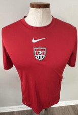 Nike Men's Medium Red USMNT World Cup 2010 Soccer Football Shirt Jersey