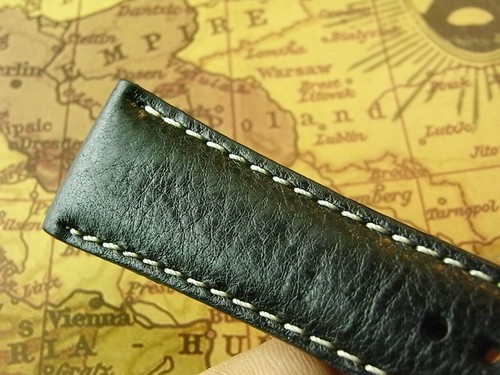 GENUINE UNUSED ARMANI 22MM LEATHER WATCH STRAP W 18MM SS BUCKLE - Picture 7 of 12