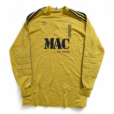 Adidas West Germany 80s Goalkeeper Jersey Soccer Template Football L Yellow