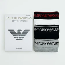 Men's Emporio Armani 3-Pack Underwear – Shorts Boxer Trunks
