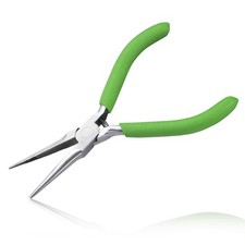 LEONTOOL Small Needle Nose Pliers for Jewelry Making, 5 Inches zzzz-s, Green