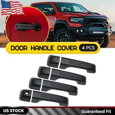For 2019-2025 Dodge Ram 1500 Front Rear Left Right Door Handle Cover Matte Black For 2019-2025 Dodge Ram 1500 Front Rear Left Right Door Handle Cover Matte Black