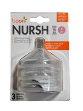 new Boon Nursh Silicone Baby Bottle Nipples - Bottle Nipples for Boon Nursh Baby