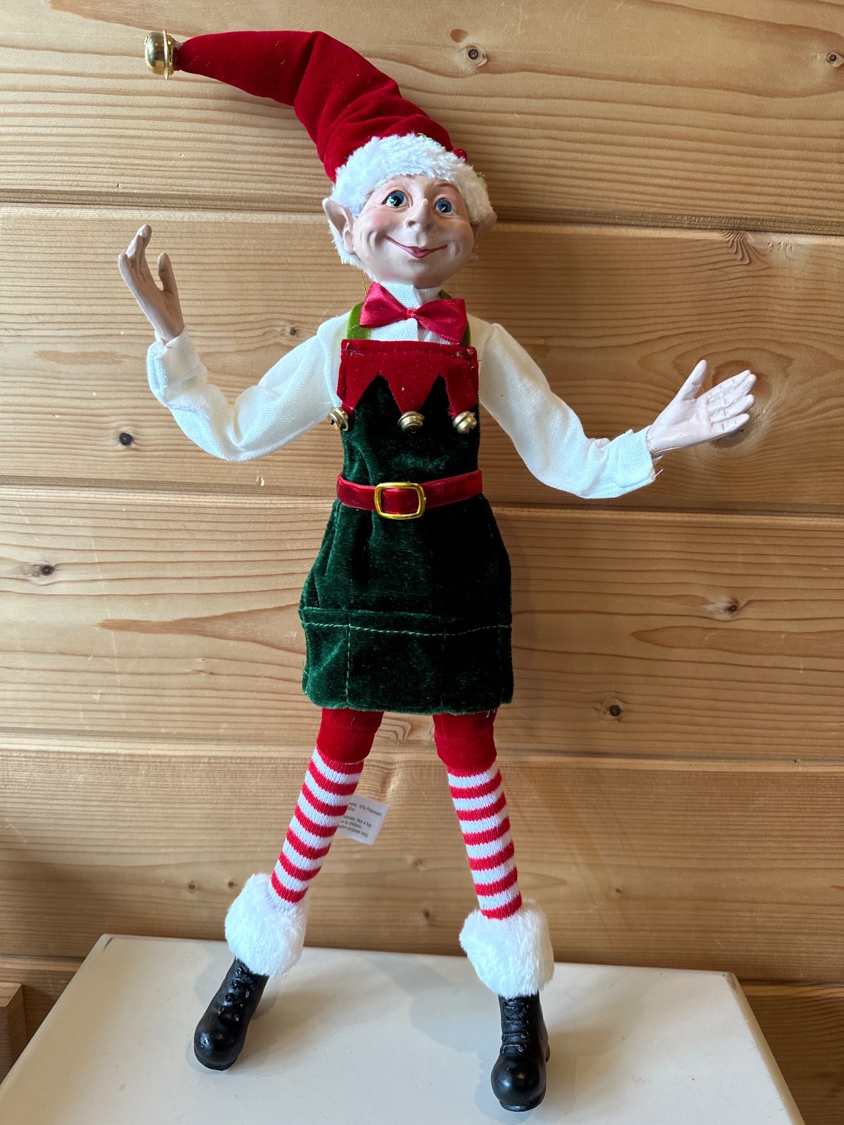 RAZ Imports 20" Posable Elf Red Green White READ DESCRIPTION  (19)