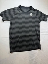 Nike AS Roma Dri-Fit Training Shirt Black Gray Soccer Jersey Men’s Youth L