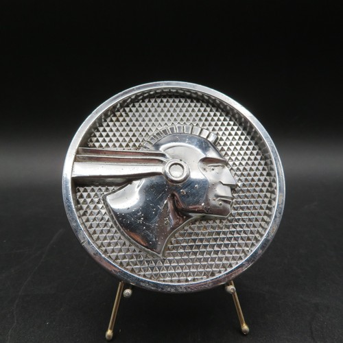 1951-1953 Pontiac Indian Chief Quarter Panel Emblem ORIGINAL with Great Patina - Bild 2 von 6