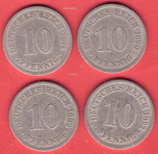 10 Pfennig 1874 92