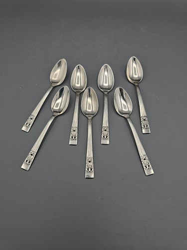 Lot of 7 Oneida Community CORONATION DEMITASSE SPOONS-4-1/2”