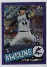 2020 Topps Silver Pack 1985 Chrome Baseball Purple 35/75 Jordan Yamamoto 0q3