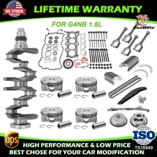 G4NB 1.8L Engine Rebuild Kit - For 2012-2016 Hyundai Elantra 2014-2015 Kia Forte