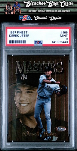 1997 Finest 166 Derek Jeter Rare Gold PSA 9 Low Pop