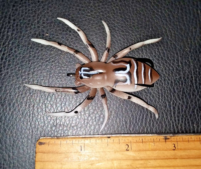 1 #WF Spider COPY OF FAMOUS Phantom  Spider Bass Bait Swimbait Lure Brn/BLK/WHT.