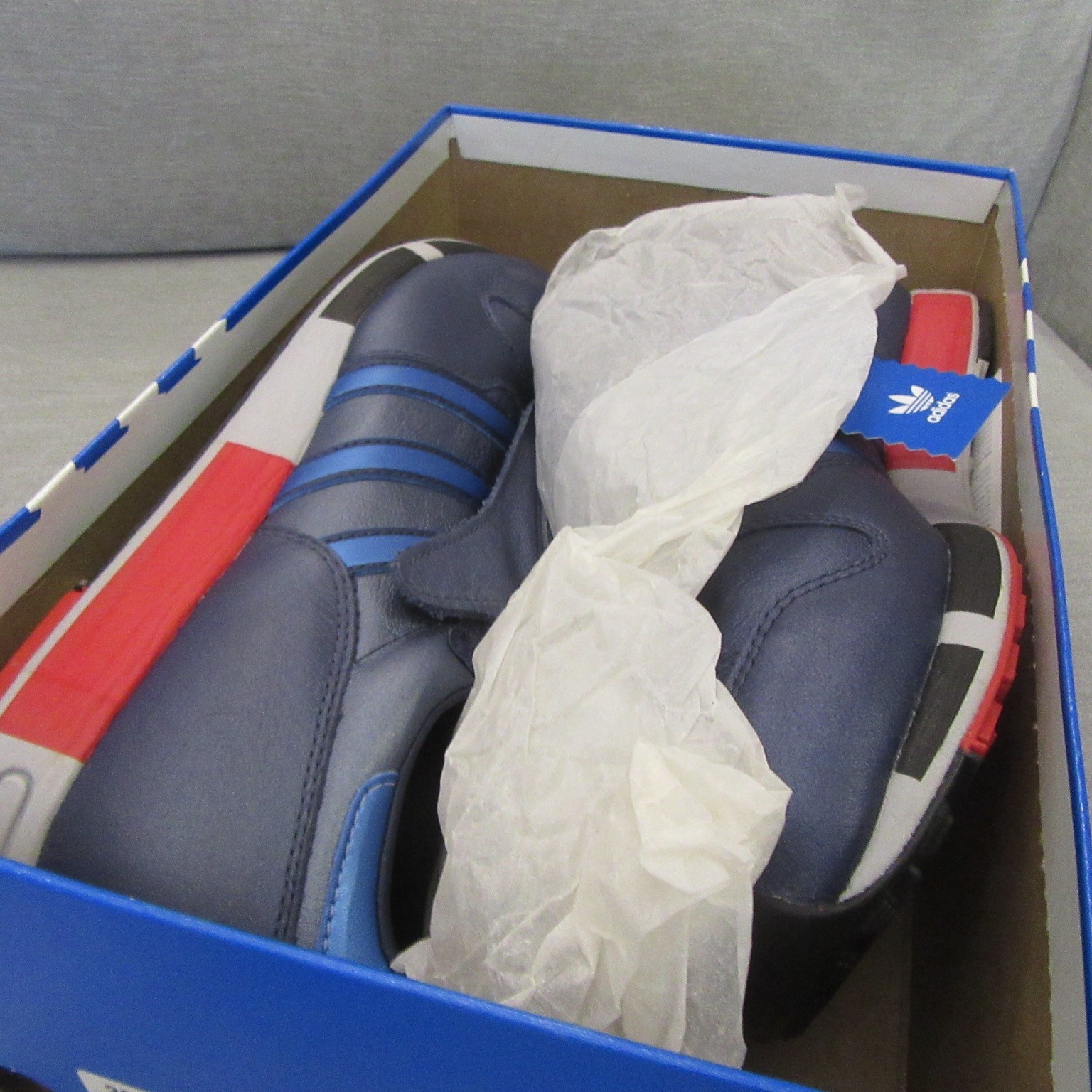 Adidas Micropacer III Rare Marine Leather Sneakers UK 7.5 US 8 image 5