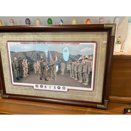 Marc Wolfe Bridging the Gap Signed Limited Edition Military Print 118/600 Framed