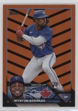 2023 Topps Update Orange & Black Foil Wynton Bernard #US293 0nr3