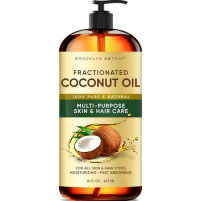 Fractionated Coconut Oil 16oz 100% Pure Carrier Oil for Skin & Hair