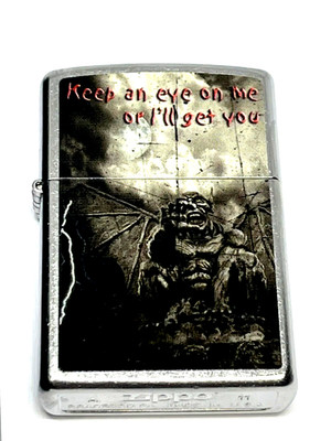 Rare 2011 Gothic Monster Keep An Eye On Me Zippo Lighter