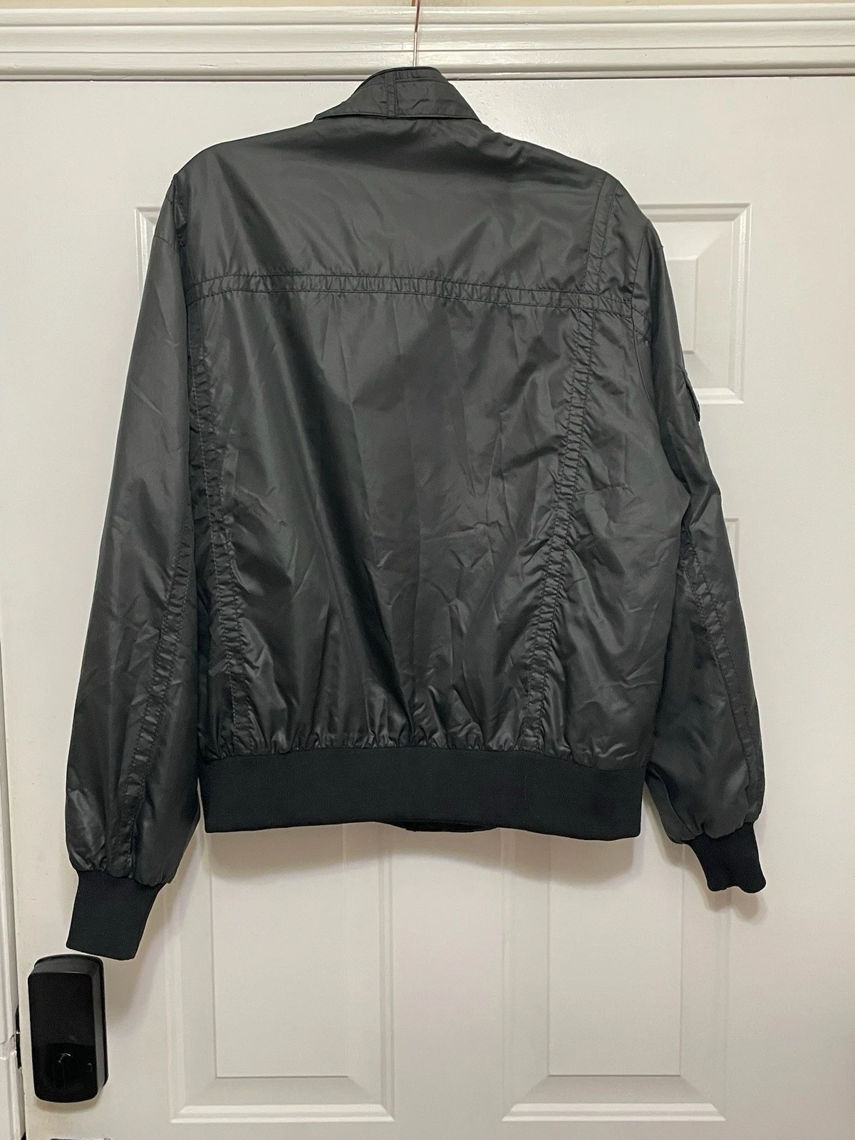 Vtg Pontiac Trans Am Jacket Mens L Sportsmaster Black Nylon Screaming Chicken image 2