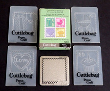 Cuttlebug CELEBRATION STAMPS 5pc EMBOSSING FOLDERS DIE SET Postage Stamp Style