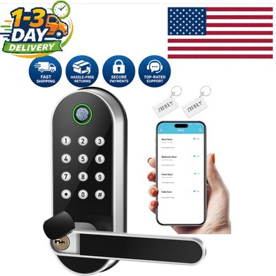 Weather Resistant Smart Door Lock - Family & Airbnb Ready with App Control