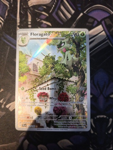 Pokémon TCG Floragato Illustration Rare Card 197/193 Paldea Evolved