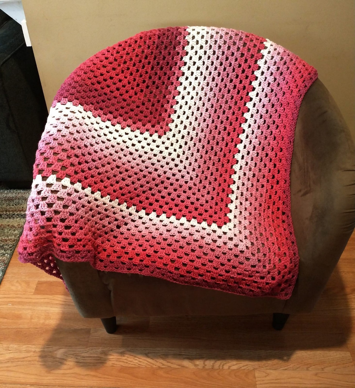 Crochet Granny Stripe Shawl