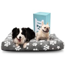Dog Beds for Extra Large Dogs, Cute Thick Dog Bed for Crate Kennel, Fluffy Pe...