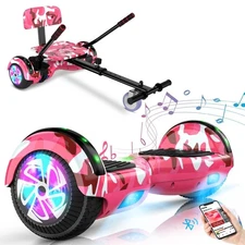 Electric Hoverboard & Hover Go Kart Self-Balance Scooter Bluetooth Music for Kid