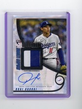 2025 Topps Roki Sasaki Material Black Rookie Patch Auto RPA /10 Dodgers (G)
