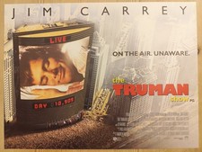 The Truman Show (1998) &ndash; Mini Quad 12"x16" &ndash; SS &ndash; Jim Carrey Satire Thriller