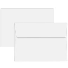 50 Packs of White 6.5X4.75 Envelopes for Invitation, 6.5 x 4.75 inches, white